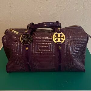 GUC Tory Burch “quilted” patent leather handbag